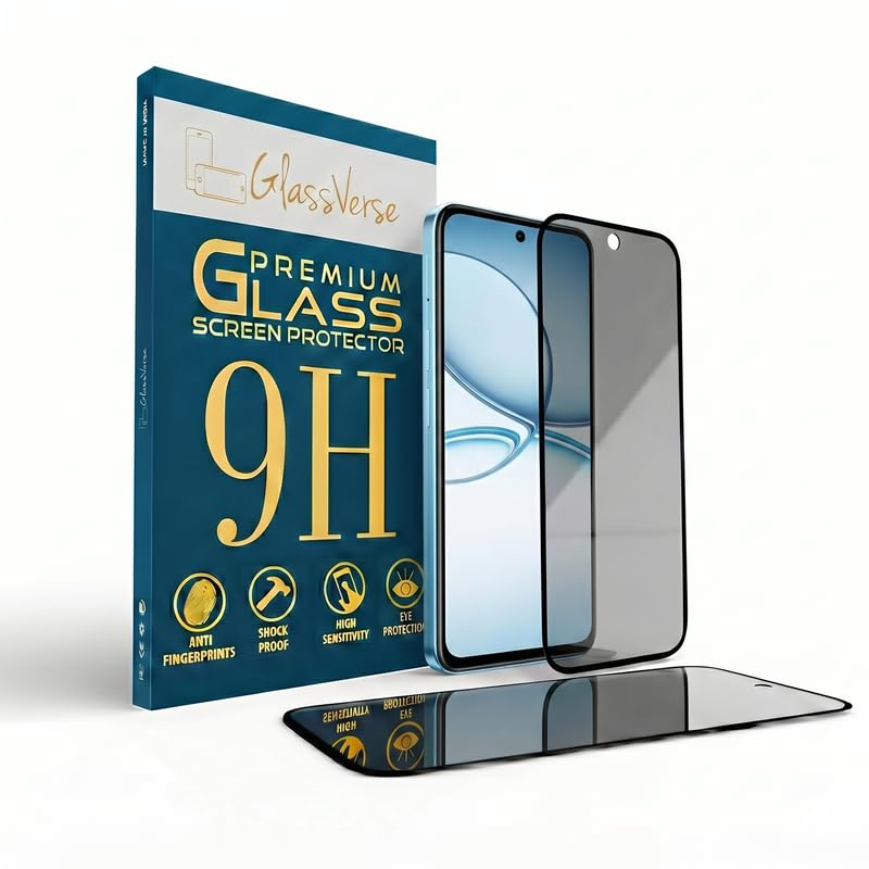GlassVerse® Ultra Privacy Tempered Glass For Realme narzo 90X 5g (Pack Of 2) with Free Installation Kit. Edge To Edge. (In-Screen FingerPrint Lock will not work with the Privacy Guard) - 6.8 inch-picture-19