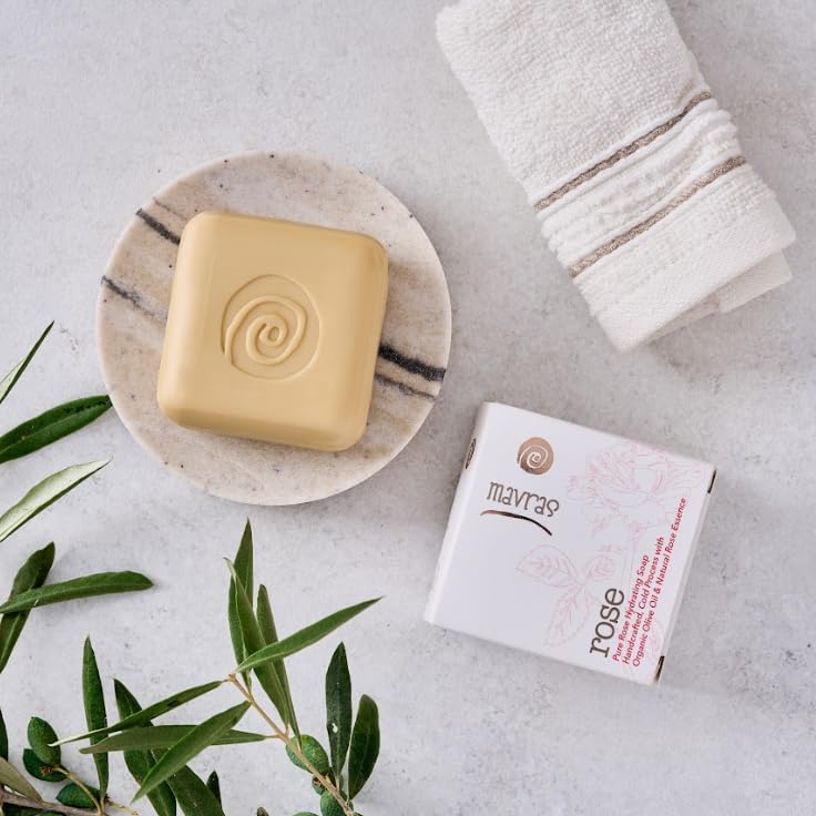 150g Pure Rose Hydrating Soap – Natural Moisturizing Face & Body Bar - Image 2