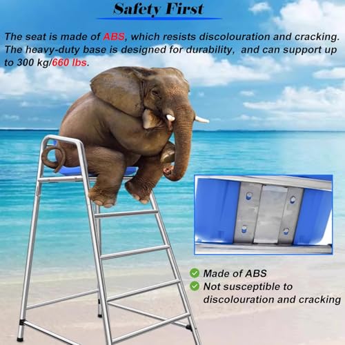 Silla de salvavidas metálica desmontable con asiento ABS miniatura 4
