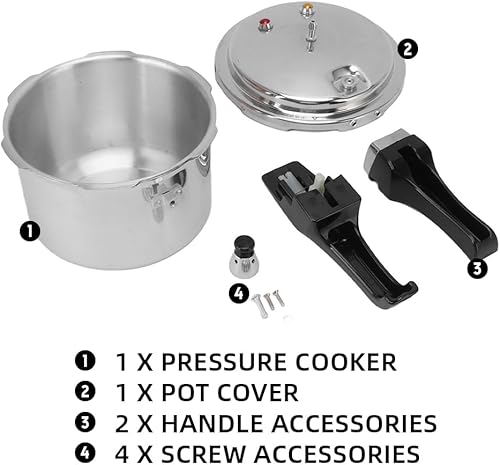 Miniatura 2 de Olla a presión pequeña, olla a presión de aleación de aluminio de 3 litros, mini olla a presión de aluminio, olla a presión y olla para cocina de