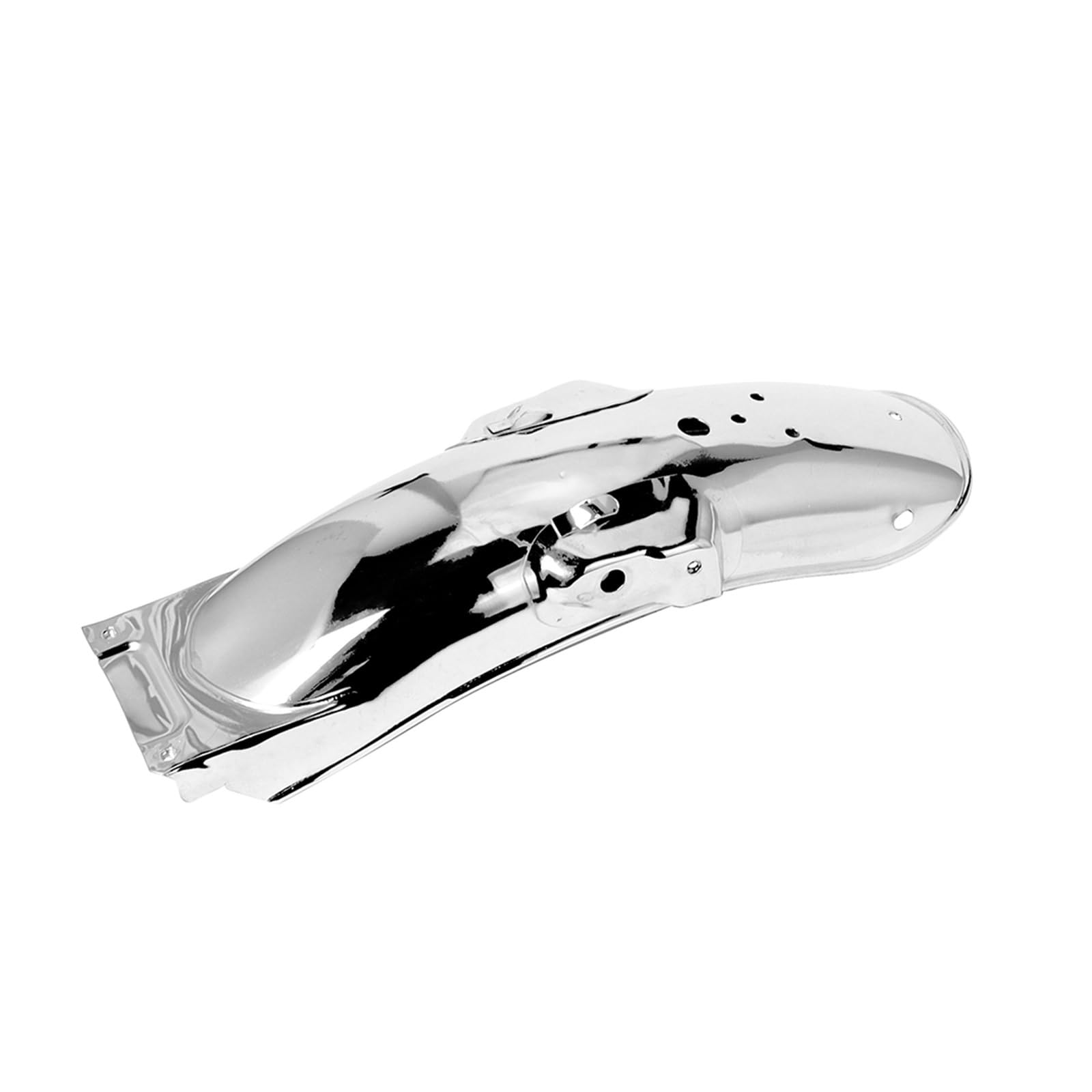 Paraspruzzi per moto, Parafango Parafango Parafango Nero/Cromo Moto Universale Posteriore Retro Parafango in Metallo Paraspruzzi Compatible with Parafango CG125 GN125 (Color : Black)(Short Wire)