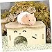 CVUTOVO Hamster Hideout House Wooden Nest Sleep Play Bite-Resistant Guinea Pig Cabin Pet Decor Easy Clean