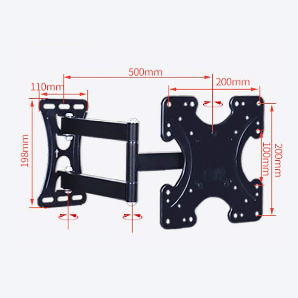 Soporte de TV Soporte De Pared para TV Giratorio E Inclinable, para LED De 26-32 Pulgadas, con VESA 200x200 Mm, Capacidad De Carga 25 Kg