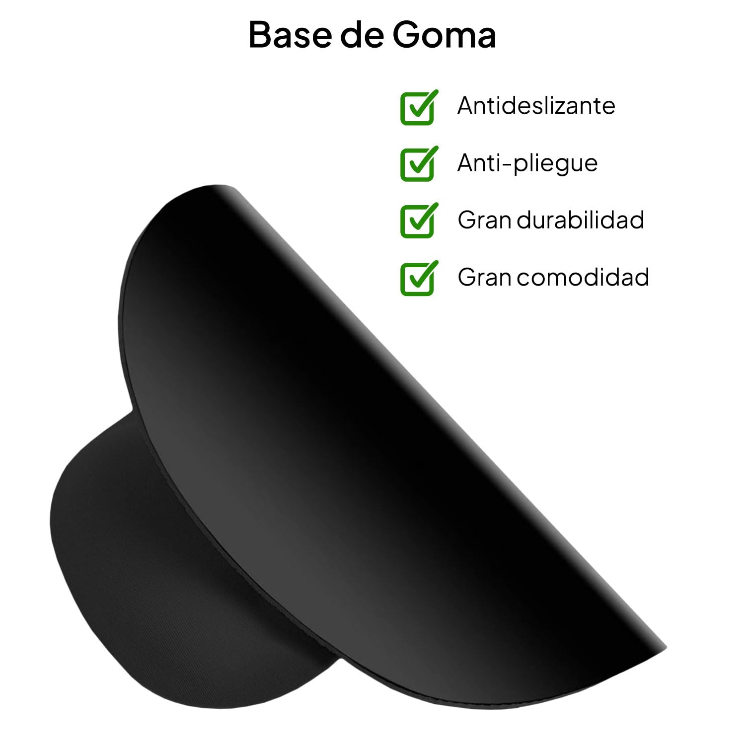 OcioDual Alfombrilla ratón Reposamuñecas Negra, Alfombra Raton Ordenador con Apoyo de Gel, Tapete Escritorio Mouse Pad Almohadilla Raton Ergonomica con Base de Goma Antideslizante