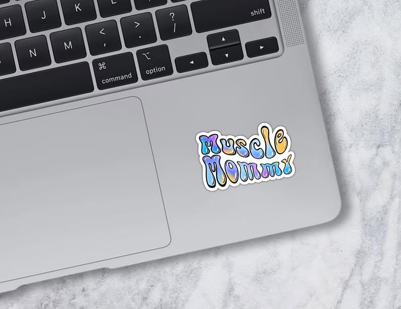 Miniatura 2 de Milleyz Muscle Mommy - Calcomanías de fitness, calcomanías de entrenamiento, calcomanías de gimnasio, calcomanías de mamá, calcomanías de vinilo