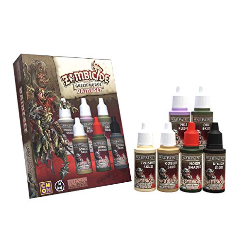 The Army Painter Zombicide: Green Horde Painting Set 6 Acrylic Paints for Cool Mini or Not Zombicide: Black Plague and Green Horde Board Game Wargames Miniature Model Painting
