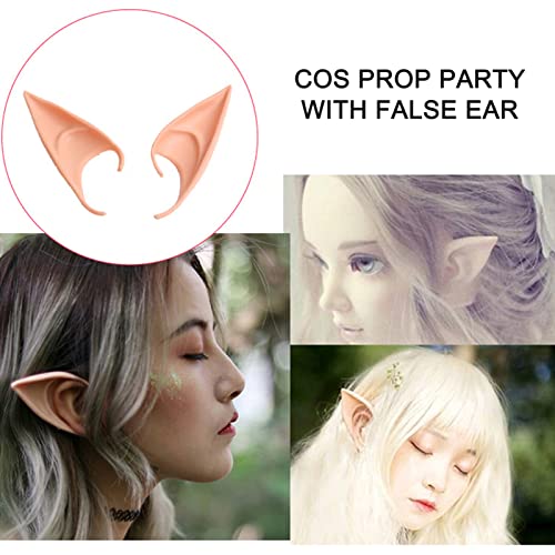 Fantercy Halloween Elf Ears Latex Material Elf Ears Cosplay Party Props para Halloween Natal Baile d