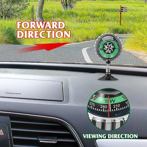 Brújula Bola para Auto con Ventosa portátil miniatura 2