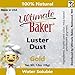 Ultimate Baker Gold Luster Dust - Edible Dusting Powder for Cakes & Cupcakes - All Natural, Kosher & Vegan - Enhance Your Baking with Pixie-Perfect Shimmer (1oz)