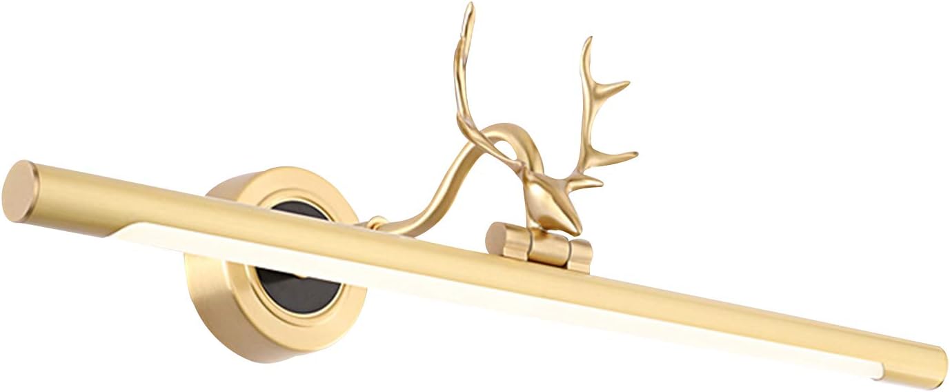 JHDUID Modern LED Vanity Light Bathroom Wall Light Wall Sconces Bath Light Lighting Fixtures Over Mirror for Makeup Bathroom Lighting,Bronze,11W/22inch