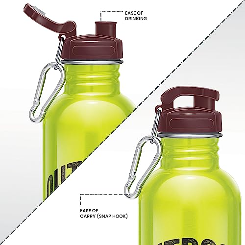 Image of MILTON Virtue 750 Stainless Steel Water Bottle, 750 ml, Parrot Green | Single walled | Leak Proof | Easy Grip | Easy to Carry | Gym Bottle | Home | Kitchen | Hiking | Treking Bottle | Travel Bottle