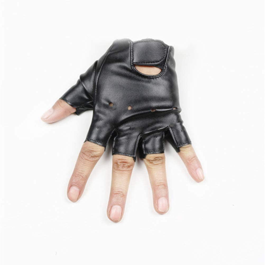 Mitaines en cuir pour enfants, gants de sport demi-doigts, équitation, pêche, chasse