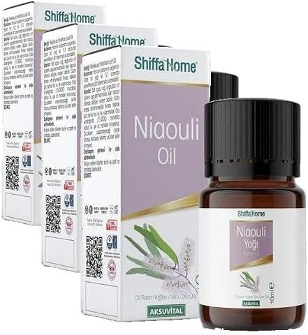 Shiffa Home Niaouli Yağı 10 ml |%100 Saf Uçucu Yağ | Cilt Bakımı, Aromaterapi ve Masaj İçin | Melaleuca Viridiflora (3 paketi)