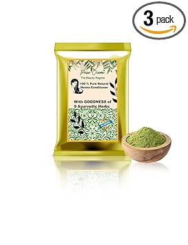 Pure Ocean Henna Conditioner With Goodness of 9 Ayurveda Herbs for Healthy and Strong Hair | Hair fall Control | Repairs damaged hair, 100 G - Combo Pack of 3 ( Buy 2 Get 3)