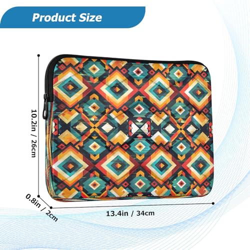 Funda para portátil 13-14 pulgadas impermeable con patrón geométrico miniatura 3