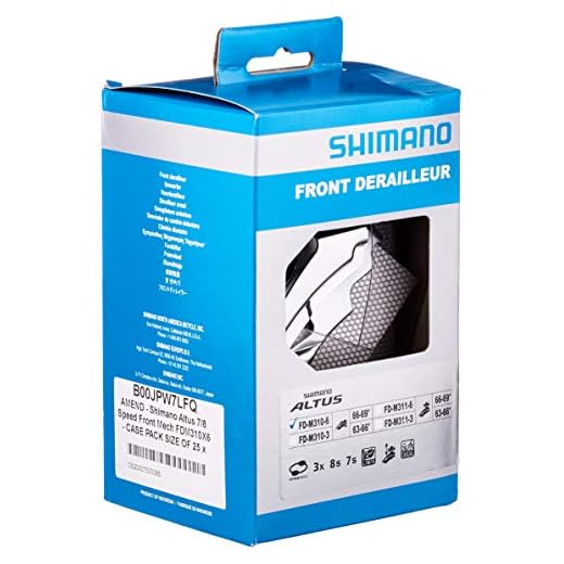 SHIMANO Altus Front Derailleur FD-M310 31.8/34.9mm 7/8S Black by Shimano