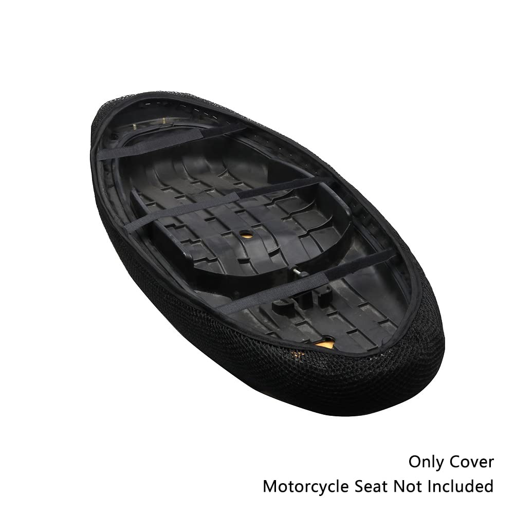 Funda de asiento de moto de cross, funda de asiento de motocicleta antideslizante, estructura de panal 3D, almohadilla de asiento transpirable, compatible con Honda PCX 125 150 160