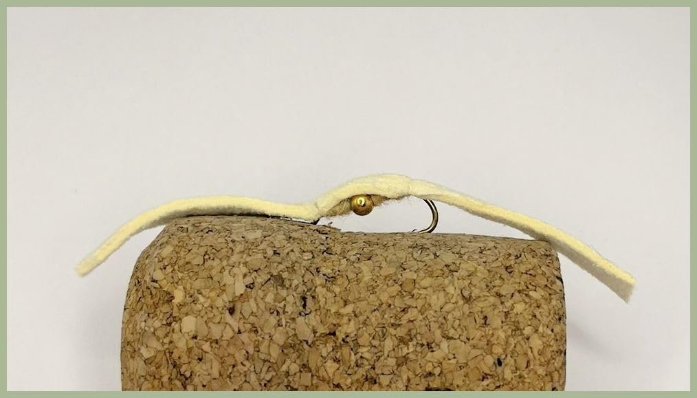 Barbless Gold Head Chamois Worm Flies Trout Flies, Size 10, gets results! (12)
