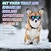 NVTED Dog Sunglasses Dog Goggles, UV Wind Dust Fog Protection Pet Glasses Eye Wear with Adjustable Strap for Medium or Large Size (Laser)