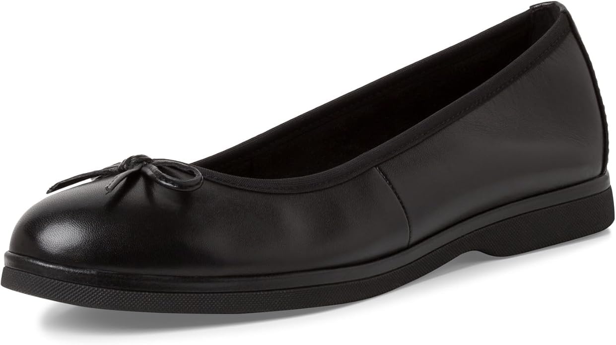 MARCO TOZZI Women's Ballerina Shoes 2-22108-43 Ballet Flat, Black, 6 UK
