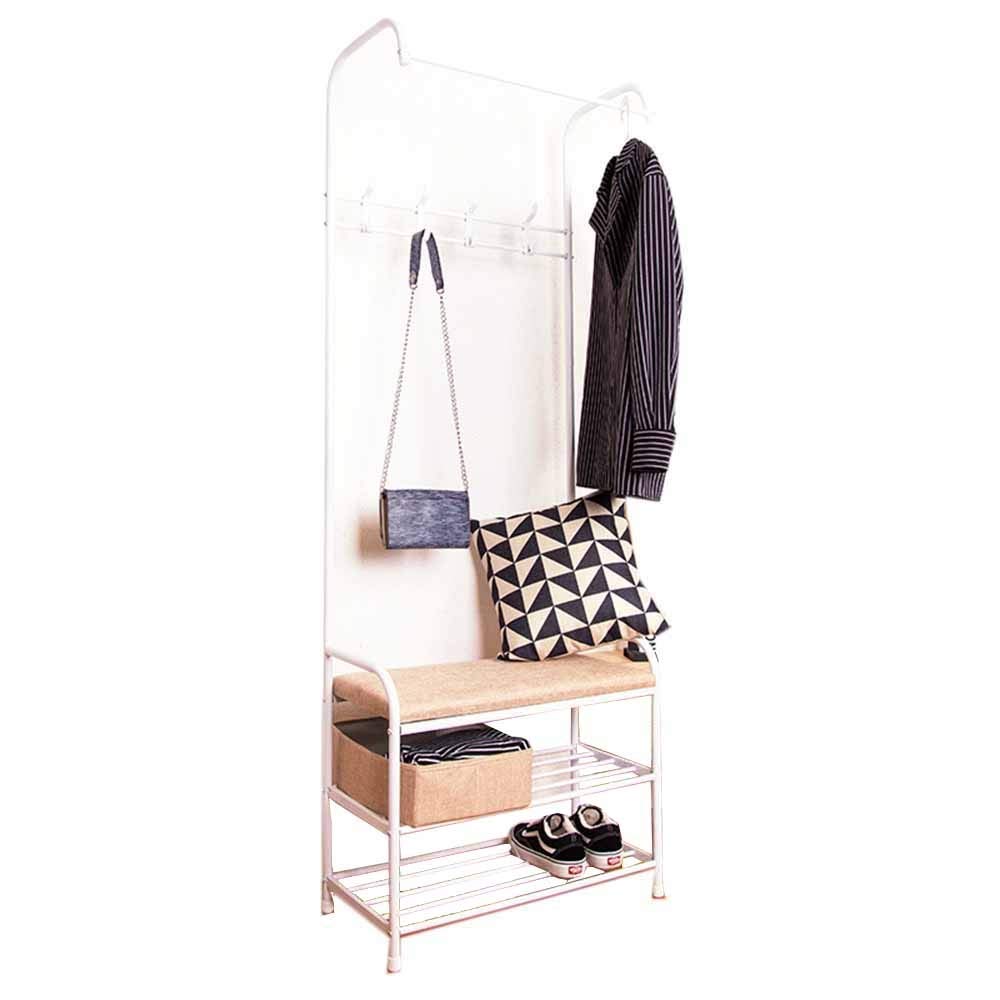 Porte-manteau en fer 3 en 1 pour éliminer le désordre et organiser vos chaussures d'entrée