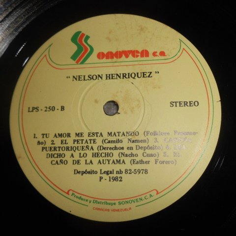 Vista 6 de Nelson Henriquez Nelson Henriquez - LP Vinyl Sonoven LPS 250