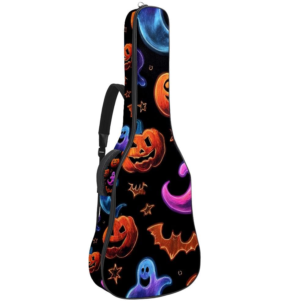 Gitarrentasche, volle Größe, 99 cm, 101,6 cm, 104,1 cm, 104,1 cm, 10 mm dick, gepolstert, Hexengitarrenkoffer, wasserdicht, mit Tasche, verstellbarer Schultergurt, stoßfest, Mehrfarbig 20