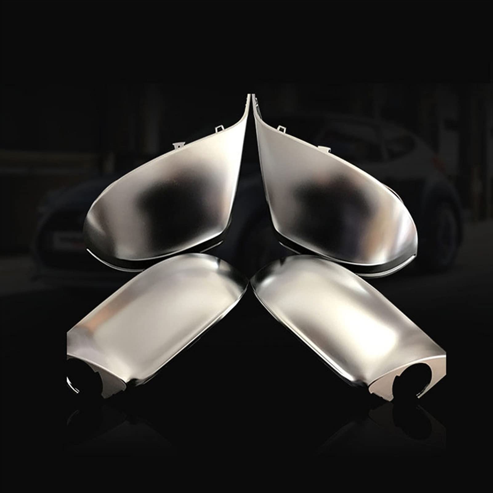 Chrome Matt Silver Color Rearview Side Mirror Cap Cover