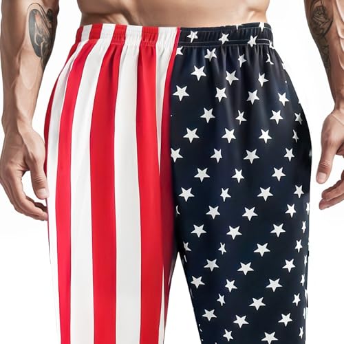 American Flag Pants Men Women Joggers Pants Sports Men's 4th of July American Flag Long Pants with Pockets2