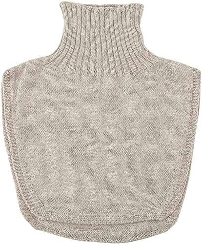 Stretchable Neck and Shoulder Warmer/Dickey Turtleneck Detachable for Women, Organic Cotton One-Size-Fits-All