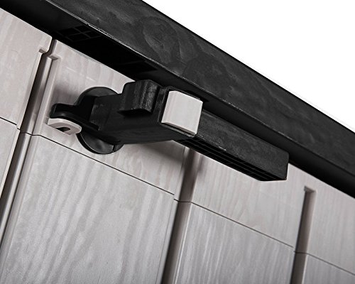 Ondis24 Mülltonnenbox Gartenbox Storer Gerätebox abschließbar für 2 Mülltonnen (1330 Liter, Grau Anthrazit) – Bild 5