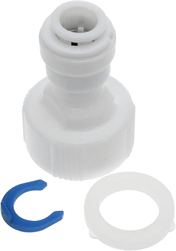 Miniatura 2 de Adaptador de rosca NPT recto 34 "manguera babero adaptador de conexión rápida RO accesorios purificador de agua accesorio ajuste manguera babero 1