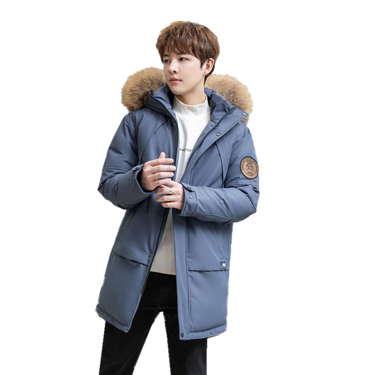 Amazon.co.jp: [Donahutt03] 中綿ジャケット 撥水 ブルー ダウン風