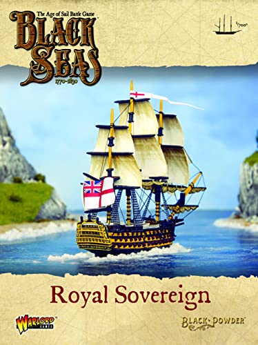 Black Seas HMS Royal Sovereign Warlord Games jeu de bataille navale napoléonienne miniature