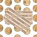 Sacagawea Dollar Coin Wrappers, 100 Flat Striped Coin Wrappers