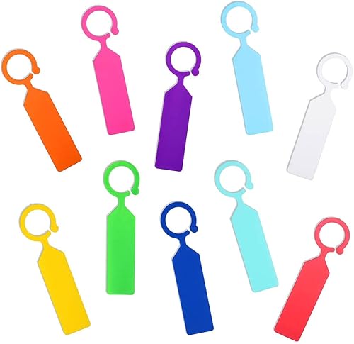 MHY 200 etiquetas de plástico grueso para jardín, impermeables, marcadores colgantes de color de 4.3 pulgadas para plantas en macetas, viveros,