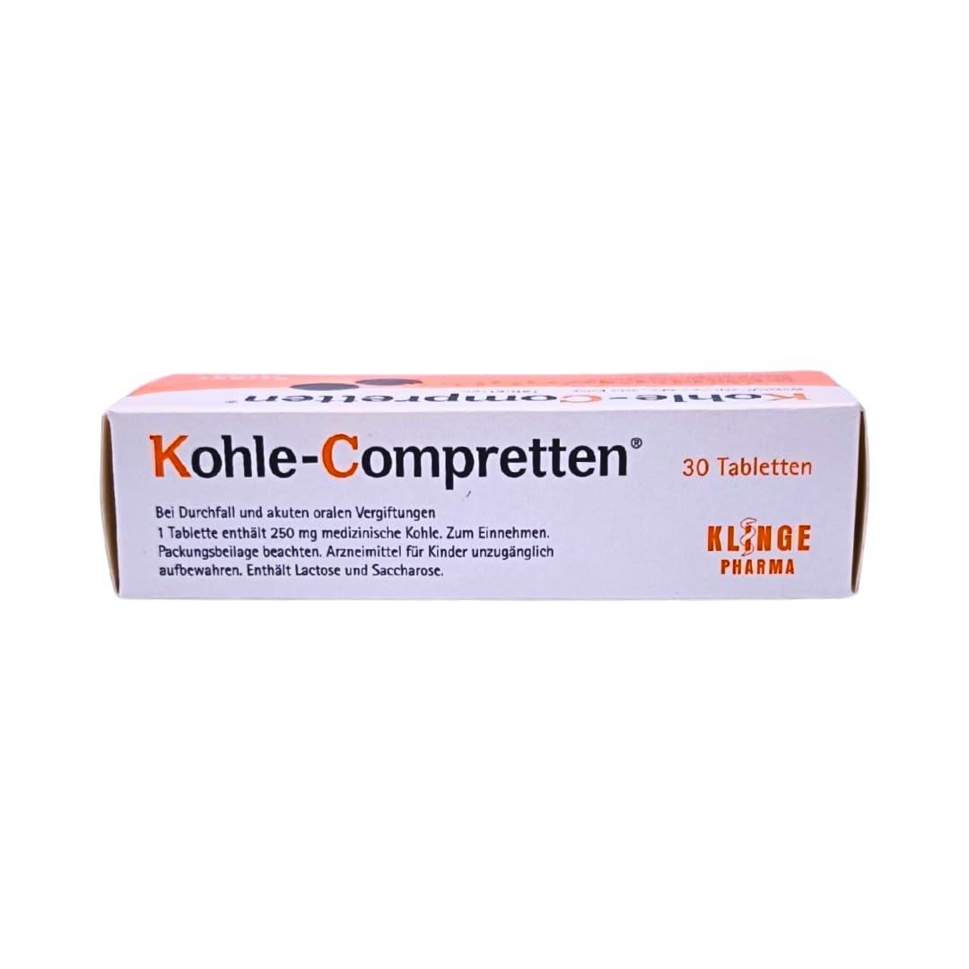 Atkivkohle Tabletten 3x 30 Tabletten I bei Durchfall und akuten oralen Vergiftungen I Diarrhoe I Magen-Darm-Beschwerden I Entgiftung I Spar-Set plus Pharma Perle give-away
