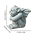 Toonshare Gargoyle Statue, Small Gargoyle Garden Statues Outdoor, Sitting with Hands on Knees Ghost Stone Statue, Gothic Garden Guardian Sculpture for Indoor Outdoor (A)