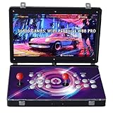 RegiisJoy 36800 in 1 Metal Box Arcade Game Console, 22-inch HD Screen Portable 3D WiFi Pandoras Box W88 pro,Retro Video Game Machine Search Hide Save Load Pause Function