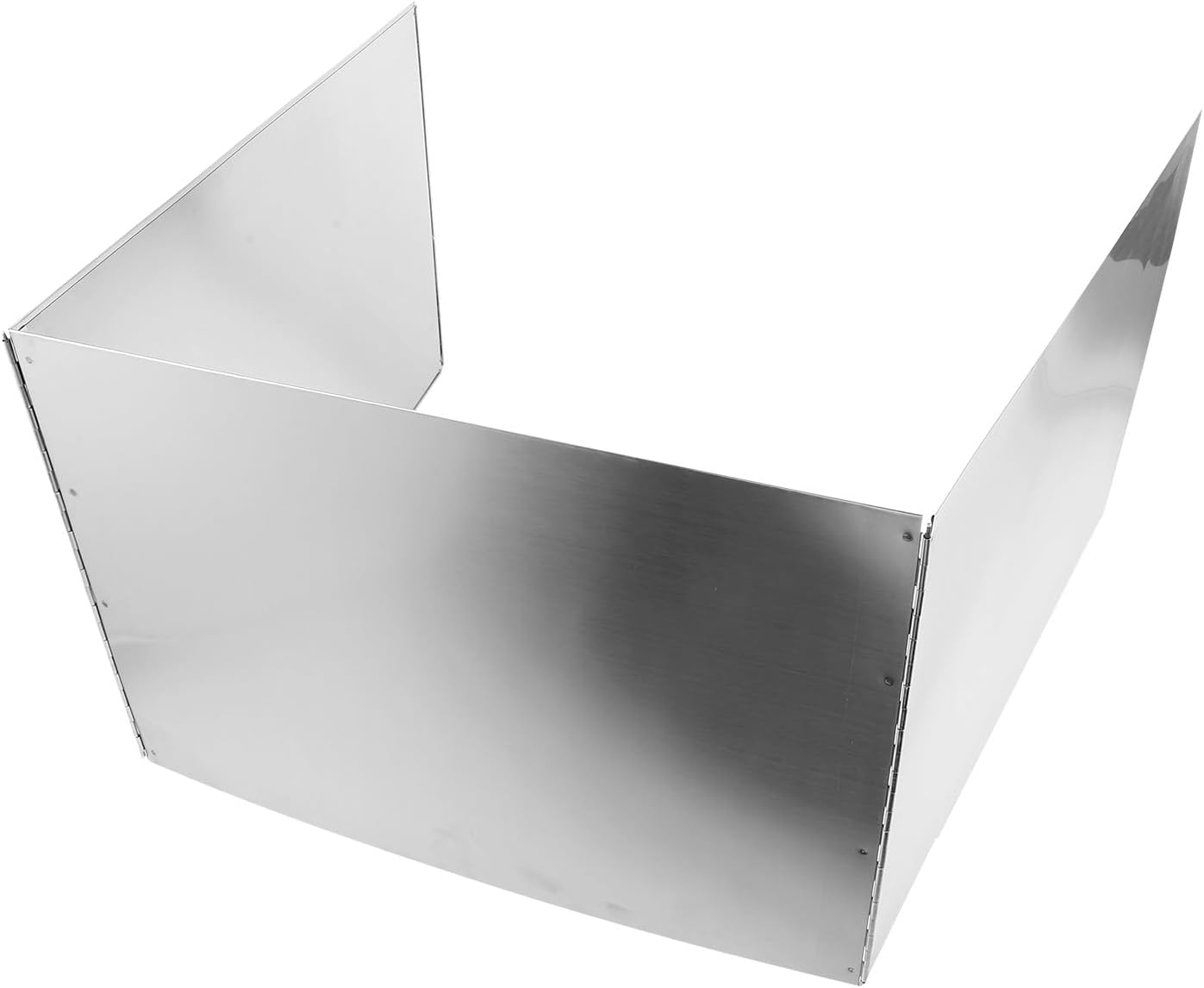 Stainless Steel Grease Splatter Guard and Kitchen Stove Protector, Foldable 3-fold Oil Splash Screen with Steel Edges, Heat Resistant Backsplash for Cooking and Frying Pan Splash