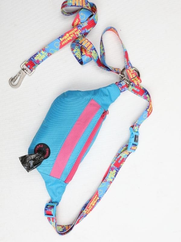 Eller Serbest Köpek Gezdirme Çantası (Handsfree Free Bag) | Şık, Fonksiyonel Handsfree Bel Çantası Mavi