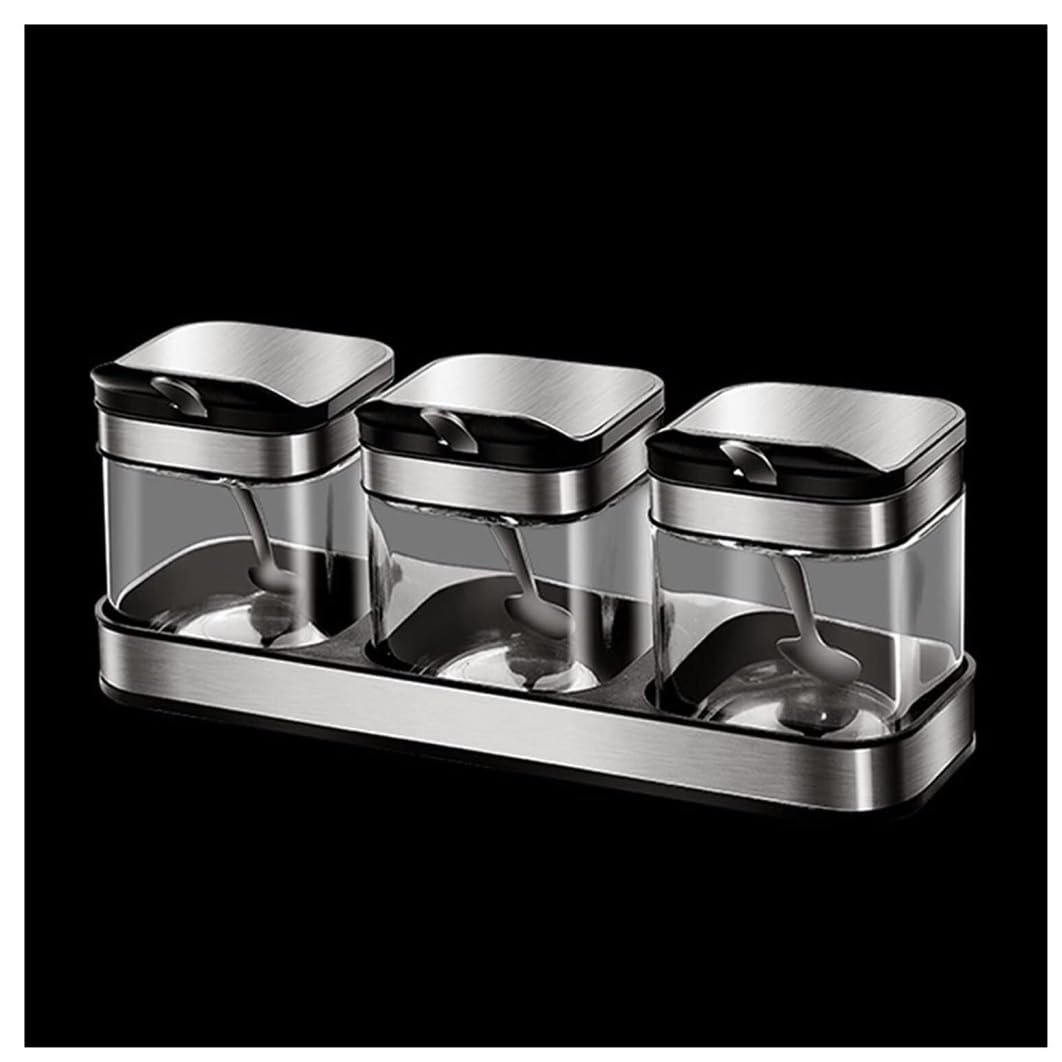 Gewürze Aufbewahrung Gewürzbehälter-Set, Gewürzglas-Set, Gewürzbox, Gewürzbehälter, Salz, Zucker, Gewürze, Pfeffer Gewurzglaeser Gewürzglas