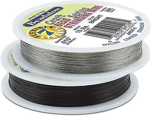 Câble acier Beadalon 19 Bright .015in 30ft pour enfiler perles