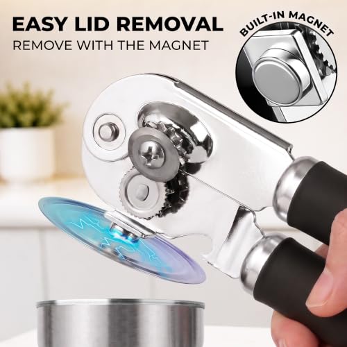 Image of Zulay Kitchen Stainless Steel Swing Open Manual Can Opener Comfortable Grip