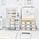 Koomiao Aufbewahrungsbox Plastik 6/9/12 Schubladen,Mini Sortierboxen Kleinteilemagazin,Klein Schubladenbox Kunststoff Desktop Aufbewahrung Organizer für Kosmetik Schmuck Schreibwaren (9 Schubladen)