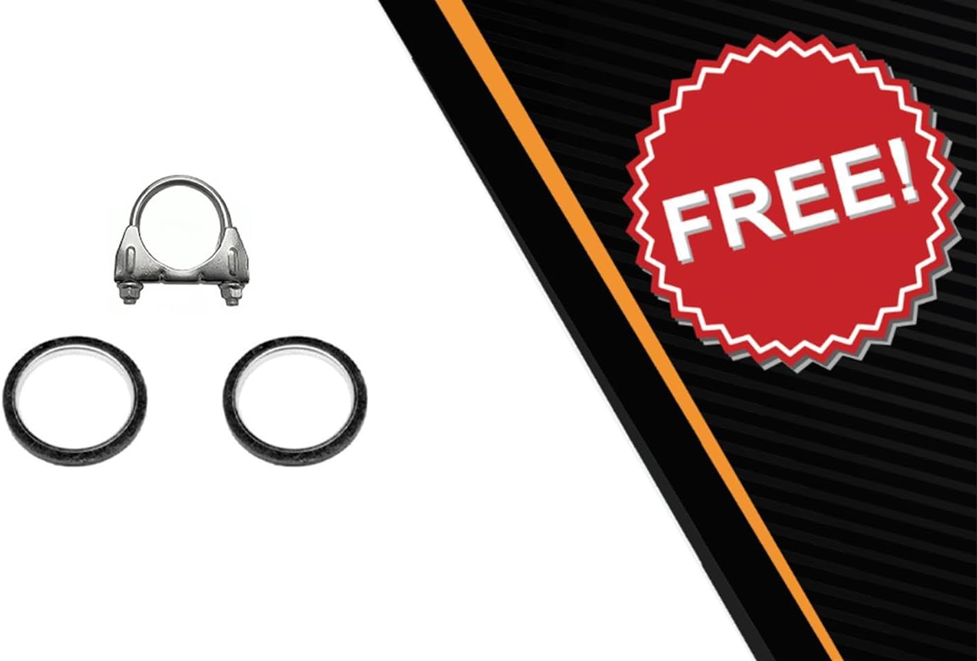 Northeastern Exhaust | Stainless Steel Exhaust Resonator Pipe Compatible for 2007-2011 Toyota Camry 2.4L | 2010-2011 Toyota Camry 2.5L | Free Clamp and Gaskets Included | Automotive Replacement part