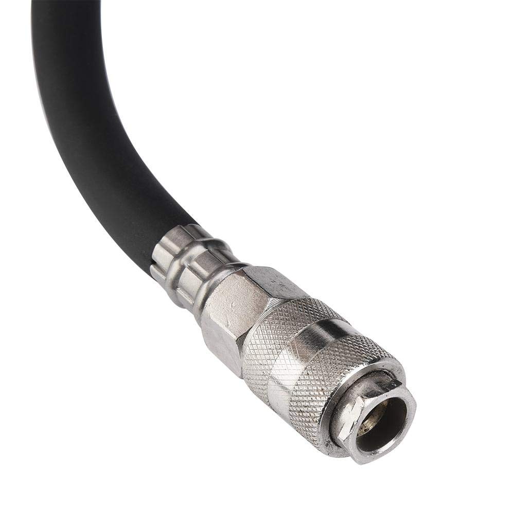 Tubo per aria compressa in gomma, 1/4 pollici, attacco rapido, 15 m 300 PSI Tubo Alta Pressione tubi flessibili durevoli 9,5 mm di diametro con 5 accessori