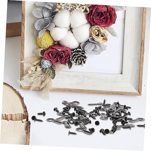 Image of Housoutil 3sets Photo Frame Backing Clip Frame Picture Turn Button Picture Screw Decorative Embellishment 200pcs*3