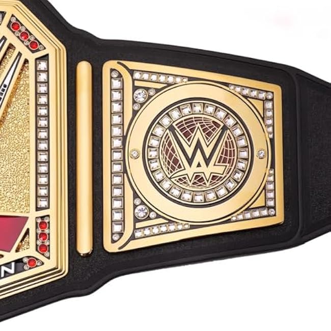 New Undisputed Championship Belt: Ultimate Universal Replica Title for Wrestling Champions | World Heavyweight Championship Belt -ZANDERUS-, Black/Gold