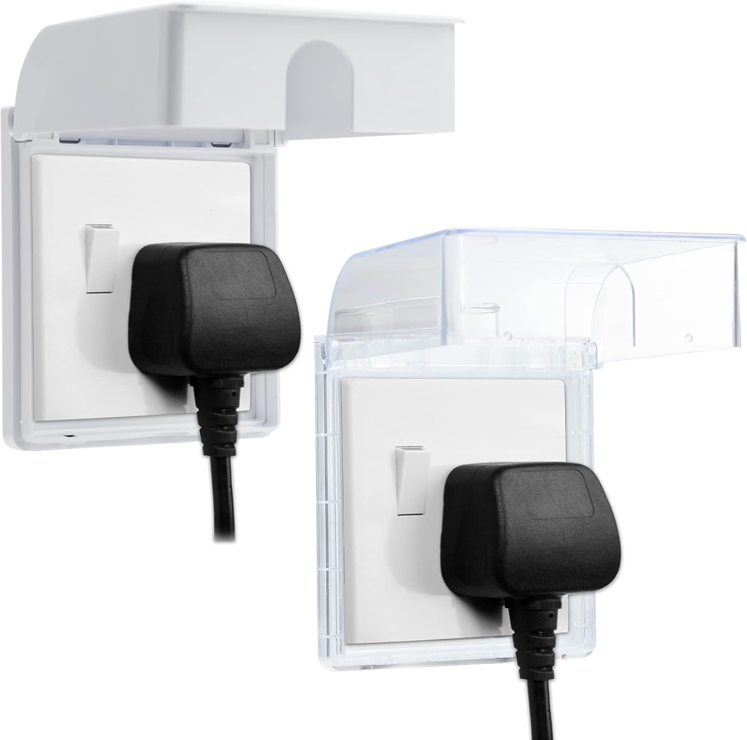 UK Socket Cover Box, 2PCS Childproof Electrical Outlet & Plug Protector